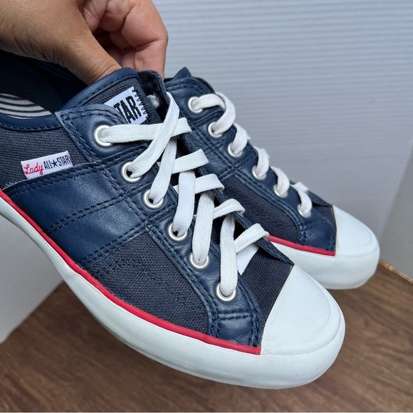 Converse All Star Navy Blue Lady All Star Sneakers Size 6 - Picture 13 of 14